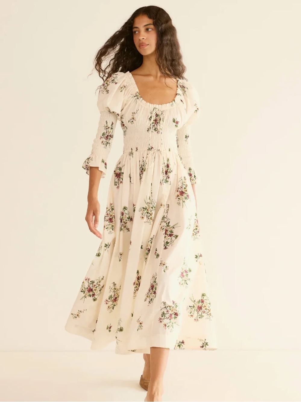 DOEN Kaira Dress In Primrose Bouquet - NWT / NEW - Size XS - Picture 8 of 12